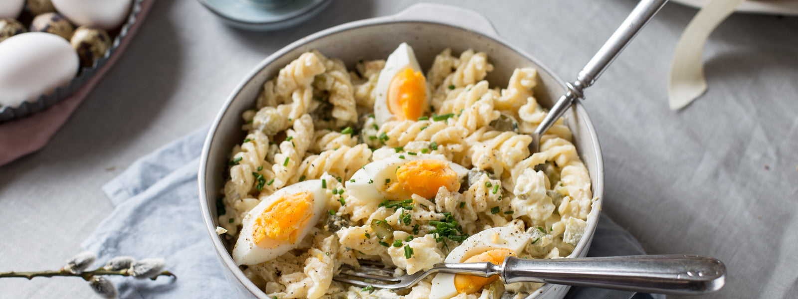 Pastasalat mit Eier – ETA DE Pastasalat mit Eier – ETA DE