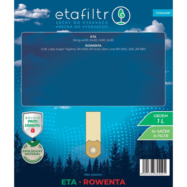 Staubsaugerbeutel ETA ETA 0430 (5 ks) braun