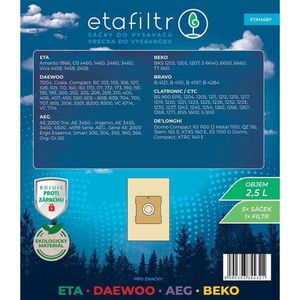 Staubsaugerbeutel ETA ETA 1458 (5 ks) braun